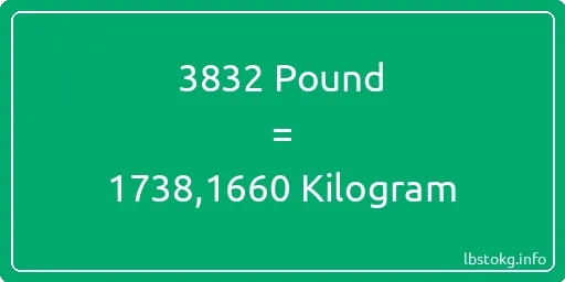 3832 Pound için Kilogram - 3832 Pound için Kilogram