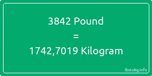 3842 Pound için Kilogram - 3842 Pound için Kilogram