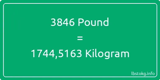 3846 Pound için Kilogram - 3846 Pound için Kilogram