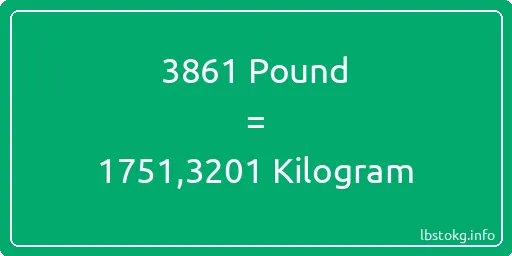 3861 Pound için Kilogram - 3861 Pound için Kilogram