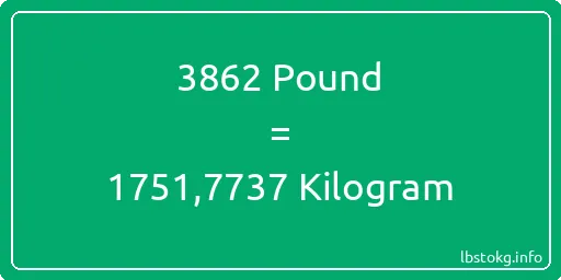 3862 Pound için Kilogram - 3862 Pound için Kilogram