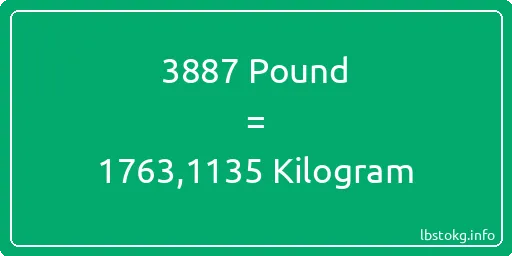 3887 Pound için Kilogram - 3887 Pound için Kilogram