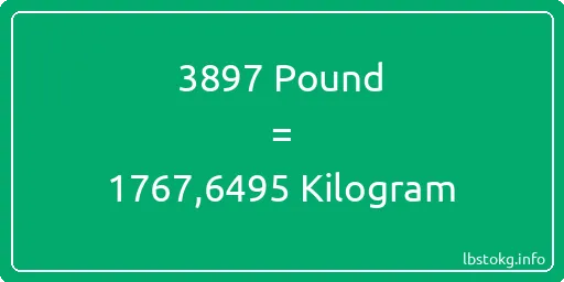 3897 Pound için Kilogram - 3897 Pound için Kilogram