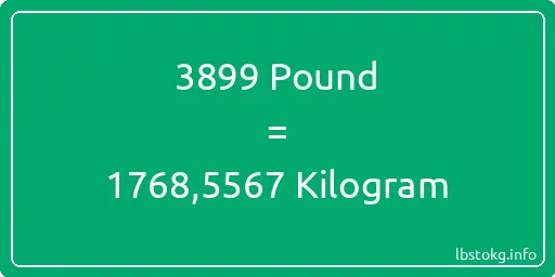 3899 Pound için Kilogram - 3899 Pound için Kilogram