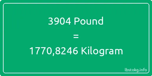 3904 Pound için Kilogram - 3904 Pound için Kilogram