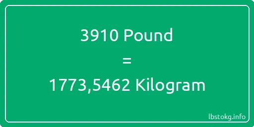 3910 Pound için Kilogram - 3910 Pound için Kilogram