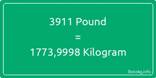 3911 Pound için Kilogram - 3911 Pound için Kilogram