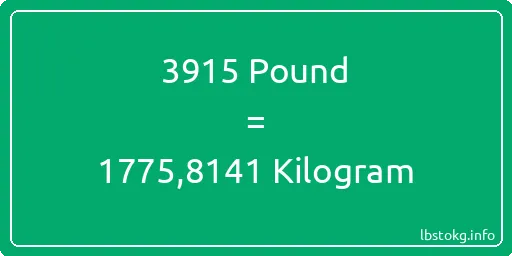 3915 Pound için Kilogram - 3915 Pound için Kilogram