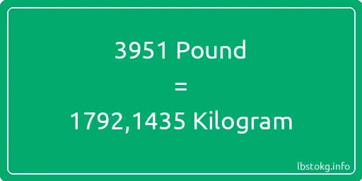 3951 Pound için Kilogram - 3951 Pound için Kilogram