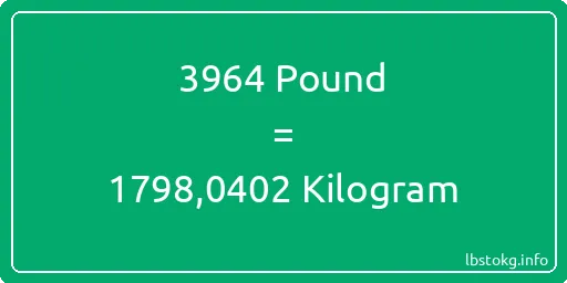 3964 Pound için Kilogram - 3964 Pound için Kilogram