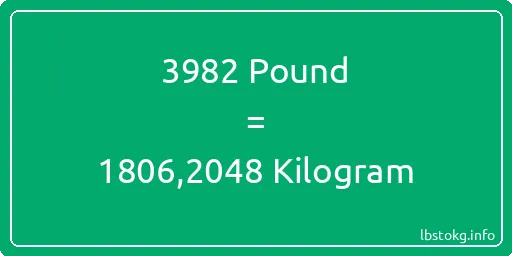 3982 Pound için Kilogram - 3982 Pound için Kilogram