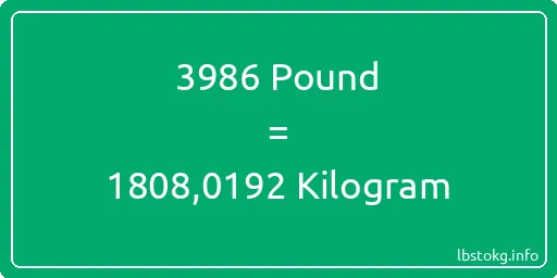 3986 Pound için Kilogram - 3986 Pound için Kilogram