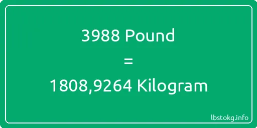 3988 Pound için Kilogram - 3988 Pound için Kilogram