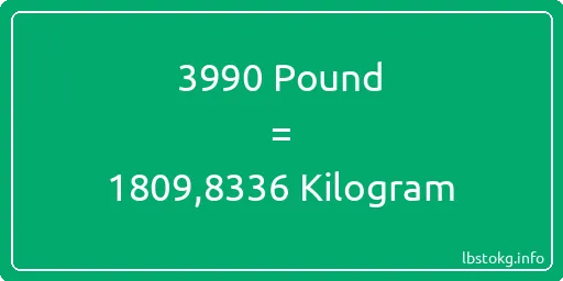 3990 Pound için Kilogram - 3990 Pound için Kilogram