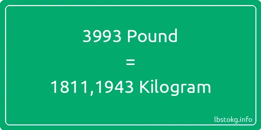 3993 Pound için Kilogram - 3993 Pound için Kilogram