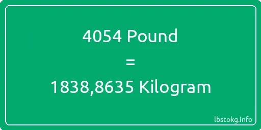 4054 Pound için Kilogram - 4054 Pound için Kilogram