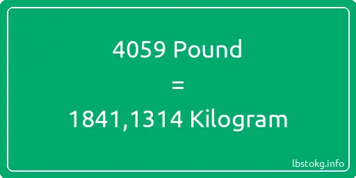 4059 Pound için Kilogram - 4059 Pound için Kilogram