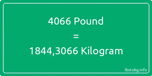 4066 Pound için Kilogram - 4066 Pound için Kilogram