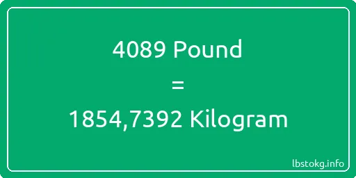 4089 Pound için Kilogram - 4089 Pound için Kilogram