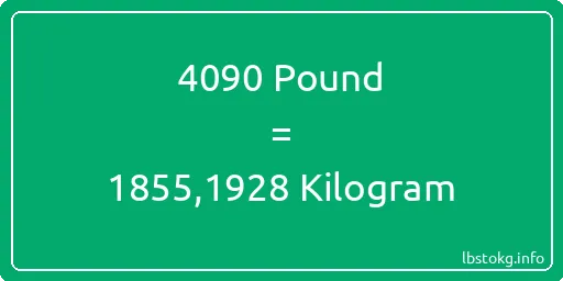 4090 Pound için Kilogram - 4090 Pound için Kilogram