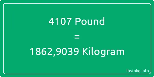 4107 Pound için Kilogram - 4107 Pound için Kilogram