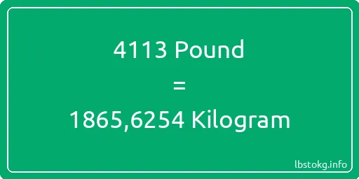 4113 Pound için Kilogram - 4113 Pound için Kilogram