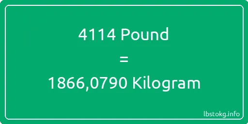 4114 Pound için Kilogram - 4114 Pound için Kilogram