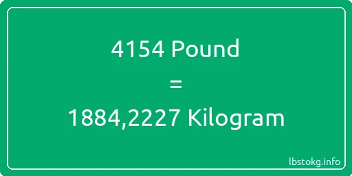 4154 Pound için Kilogram - 4154 Pound için Kilogram