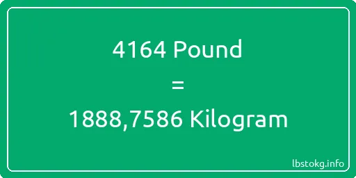 4164 Pound için Kilogram - 4164 Pound için Kilogram