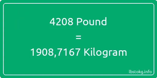 4208 Pound için Kilogram - 4208 Pound için Kilogram