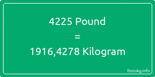 4225 Pound için Kilogram - 4225 Pound için Kilogram