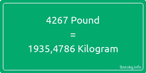 4267 Pound için Kilogram - 4267 Pound için Kilogram