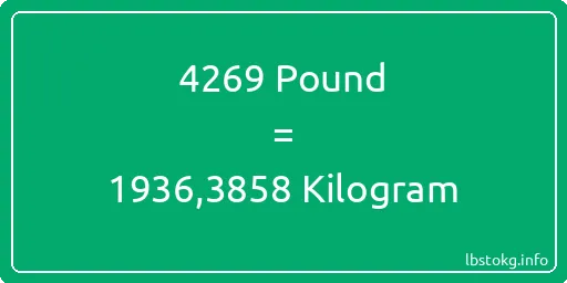 4269 Pound için Kilogram - 4269 Pound için Kilogram