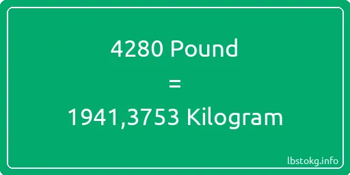 4280 Pound için Kilogram - 4280 Pound için Kilogram