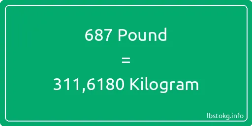 687 Pound için Kilogram - 687 Pound için Kilogram