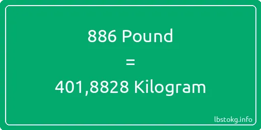 886 Pound için Kilogram - 886 Pound için Kilogram