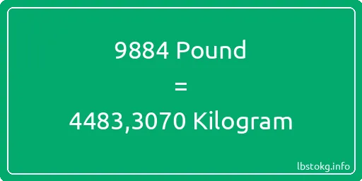 9884 Pound için Kilogram - 9884 Pound için Kilogram